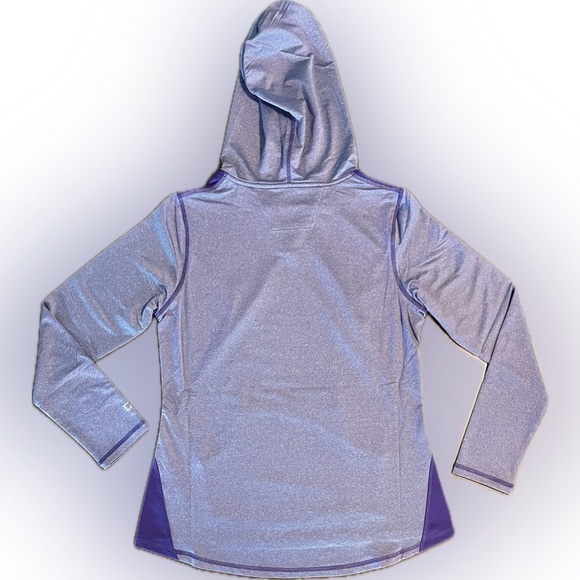 NWT Cutter & Buck Women’s DryTech Tackle Hoodie, Purple/Purple Heather, size M - Picture 3 of 7